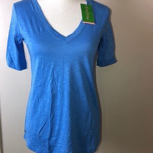 Lilly Pulitzer Blue IDA top  size XS